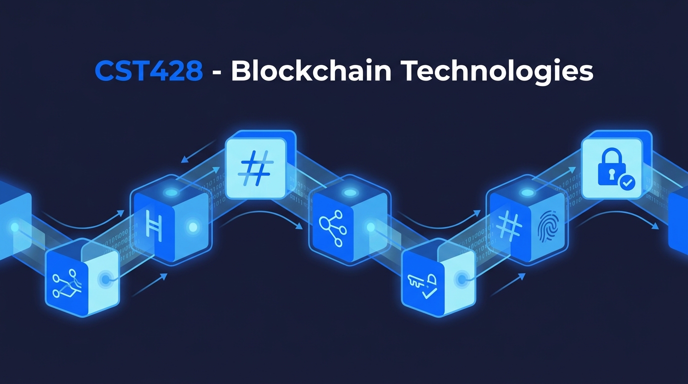 Blockchain Technologies — interconnected blocks forming a chain
